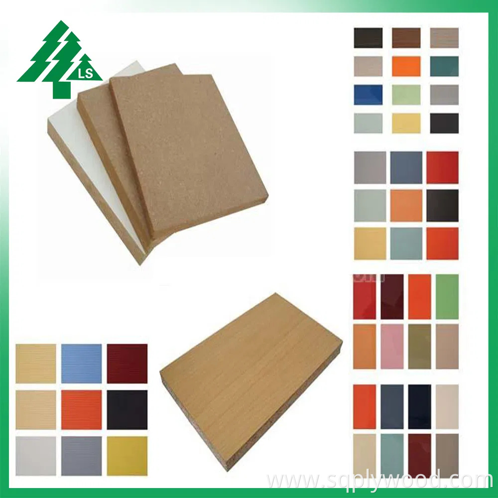 High Gloss 12mm 15mm 18mm White UV Melamine MDF Board for Furniture